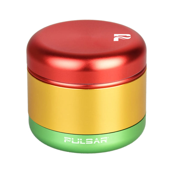 Pulsar Matte Finish Herb Grinder Rasta