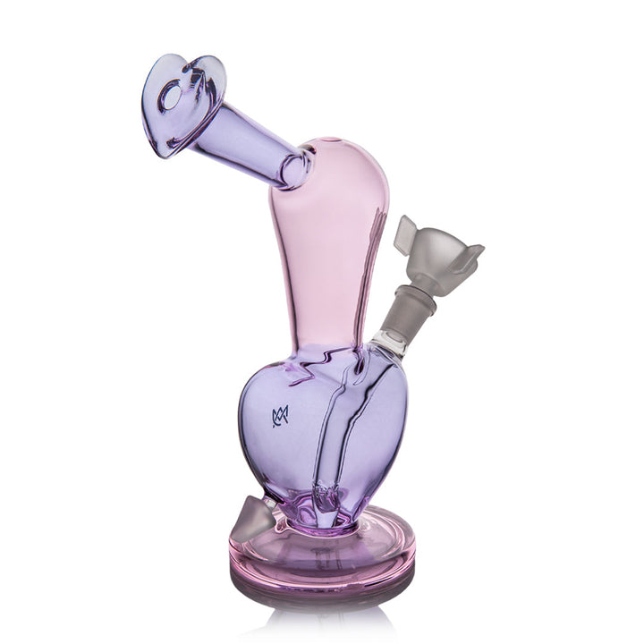 Left-side angle of the Purple Heart Bong