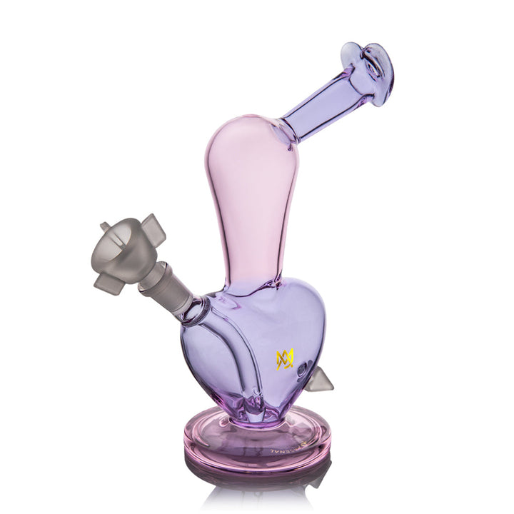 Right-angle view of the Purple Heart Bong