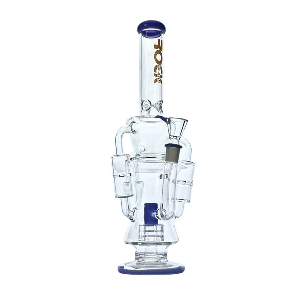 Quantum Stereo Recycler Bong in blue color