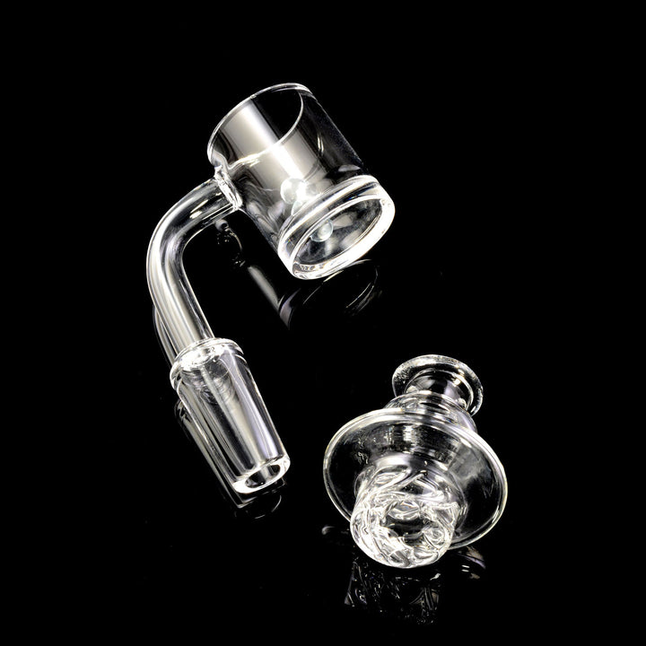 Quartz Domeless Spinner Banger - Twister Cup Design