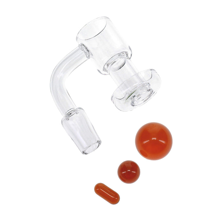 Quartz 14.5mm Male Slurp Terp Banger in Amber