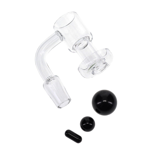 Quartz 14.5mm Male Slurp Terp Banger in Black