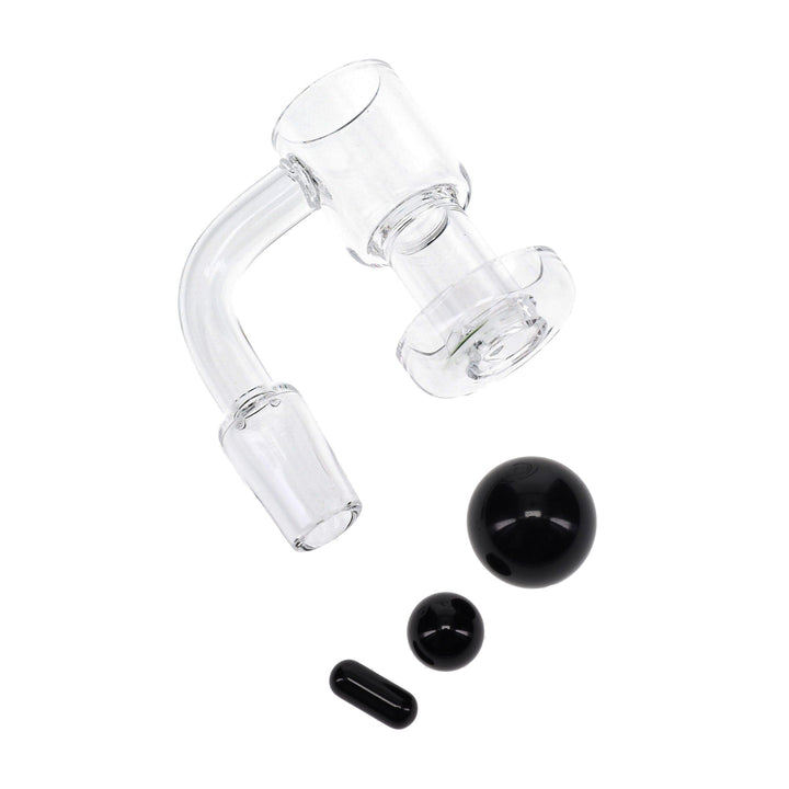 Quartz 14.5mm Male Slurp Terp Banger in Black