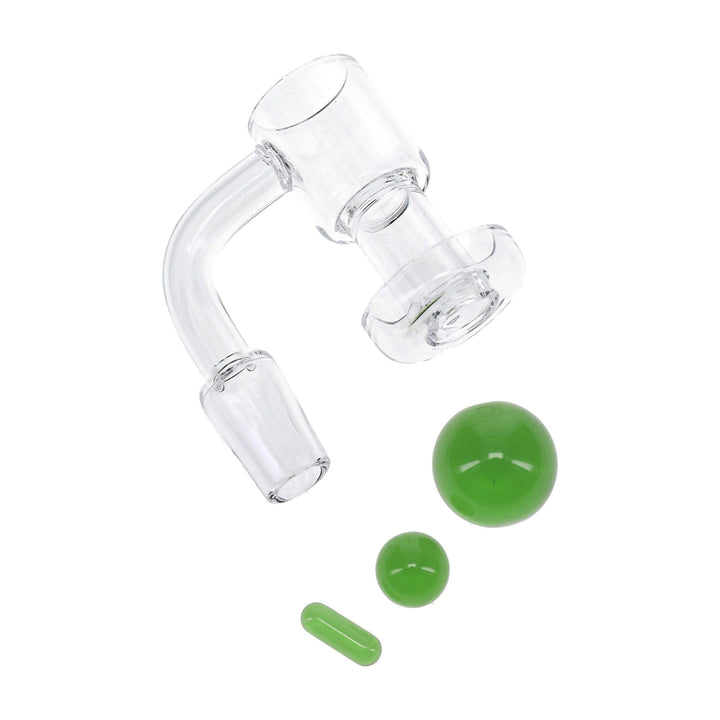 Quartz 14.5mm Male Slurp Terp Banger in Green