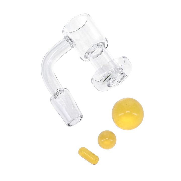 Quartz 14.5mm Male Slurp Terp Banger in Yellow