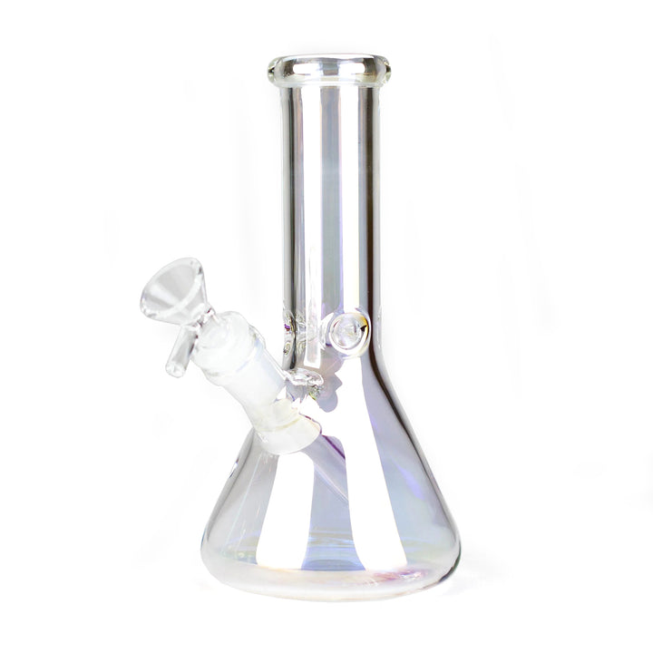 Iridescent rainbow Electroplate Beaker Bong