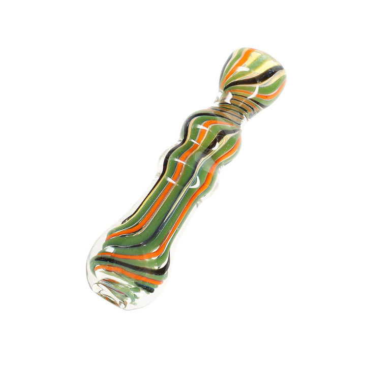 Rainbow Taster Striped Chillum One Hitter - PILOTDIARY