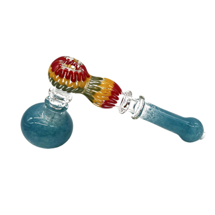 Rasta Bubbler Weed in blue