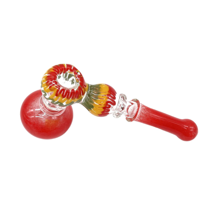 Rasta Bubbler Weed in red – top view