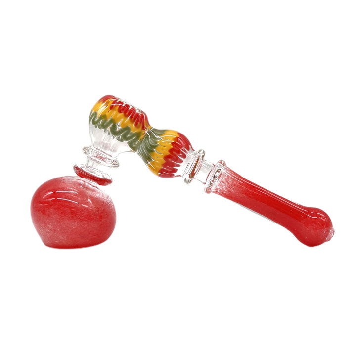 Rasta Bubbler Weed in red – side view