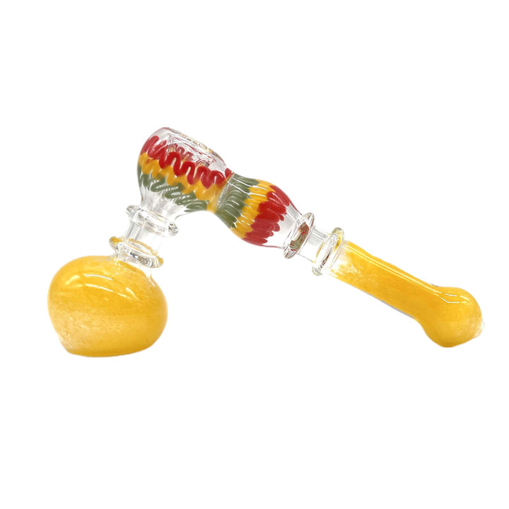 Rasta Bubbler Weed in yellow – side view