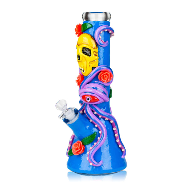 Resin 3D Octopus & Skull Beaker Bong – PILOTDIARY