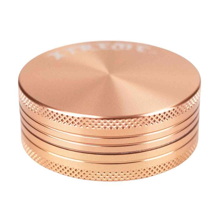 Rose Gold Mini Herb Grinder with chic metallic design