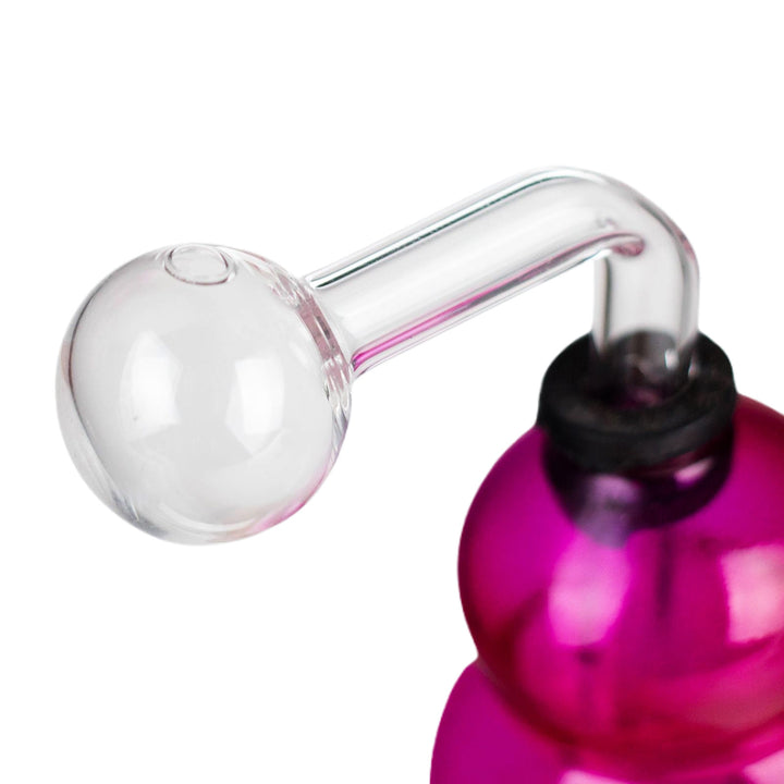 Skull Glass Oil Burner Pipe bowl closeup made of durable borosilicate glass