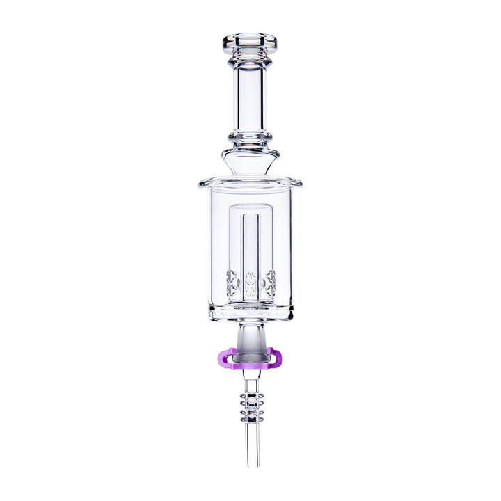 Seed Of Life Perc Glass Nectar Straw in Clear