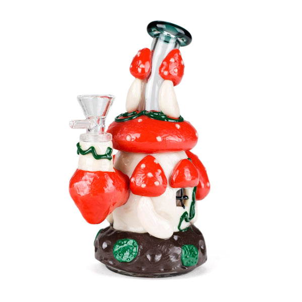Shroomhaus Mini Mushroom Water Bong in Red