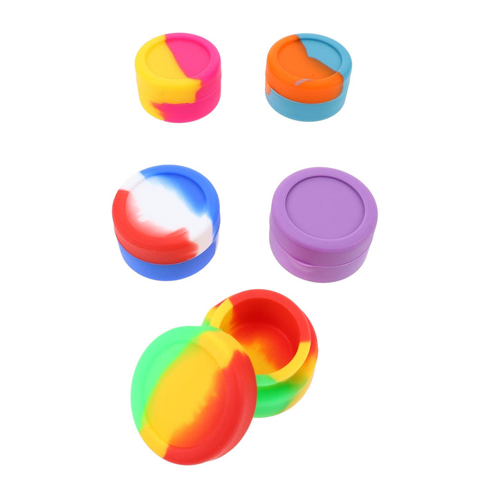 Silicone 5ml Concentrate Dab Jar in all available colors