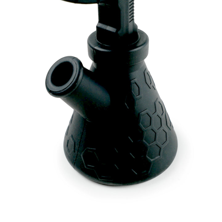 Close-up of Black Silicone AK-47 Bong bowl joint