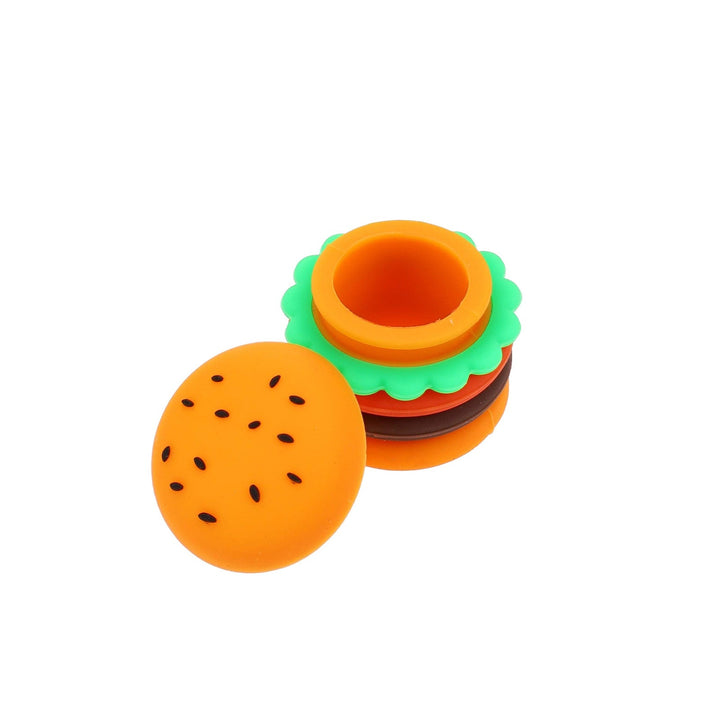Silicone Burger Design Dab Jar