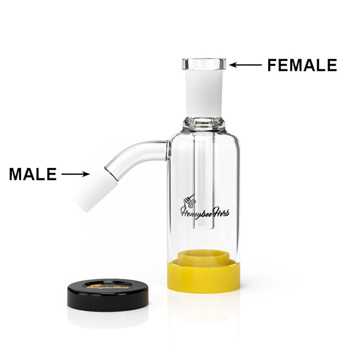 Silicone Dab Reclaim Catcher in Clear Glass