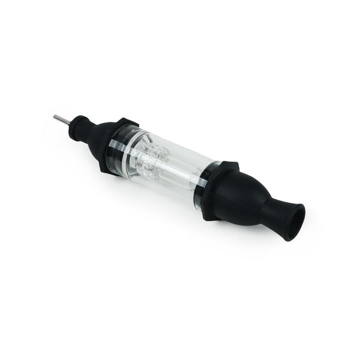 Silicone Nectar Collector Dab Straw with Water Filter in black color
