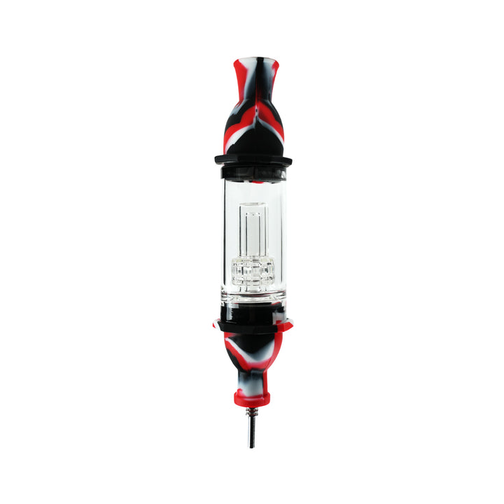 Black White Red Silicone Nectar Collector Dab Straw with Water Filter