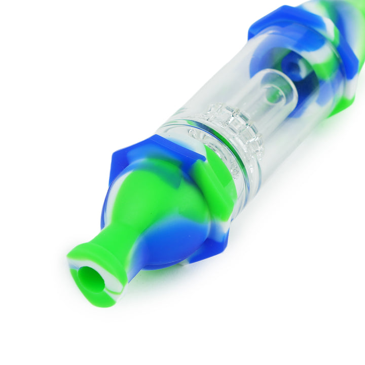 Blue Green White Silicone Nectar Collector Dab Straw mouthpiece