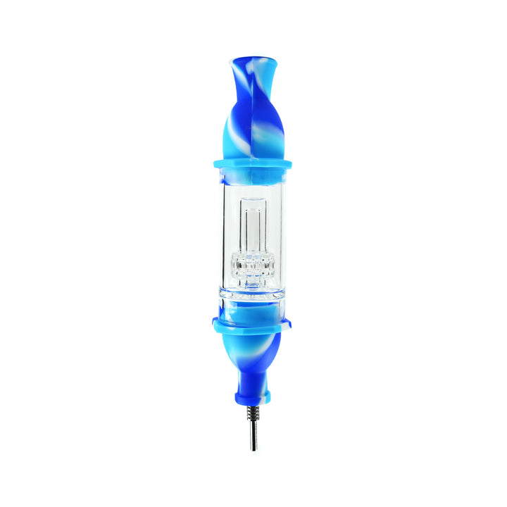 Blue White Silicone Nectar Collector Dab Straw