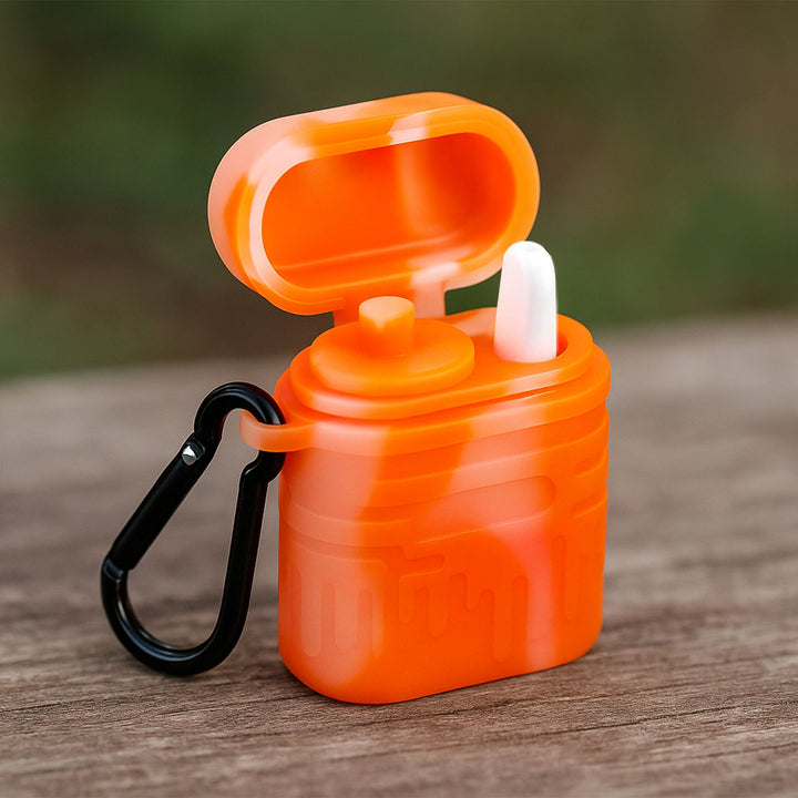 Silicone One Hitter Dugout with Keychain