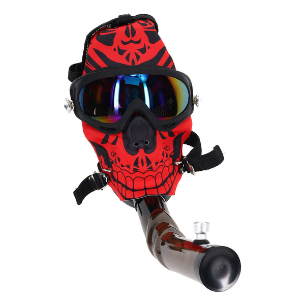 Skull Party Gas Mask Acrylic Bong - inhalco
