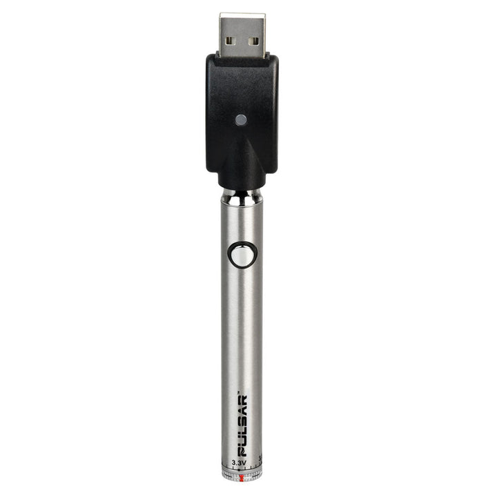 Silver Slim Spinner VV 510 Thread Vape Battery