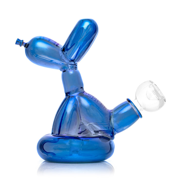 Left side view of the Small Balloon Dog Water Pipe