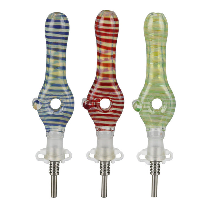 Small Donut Dab Straw with Titanium Tip