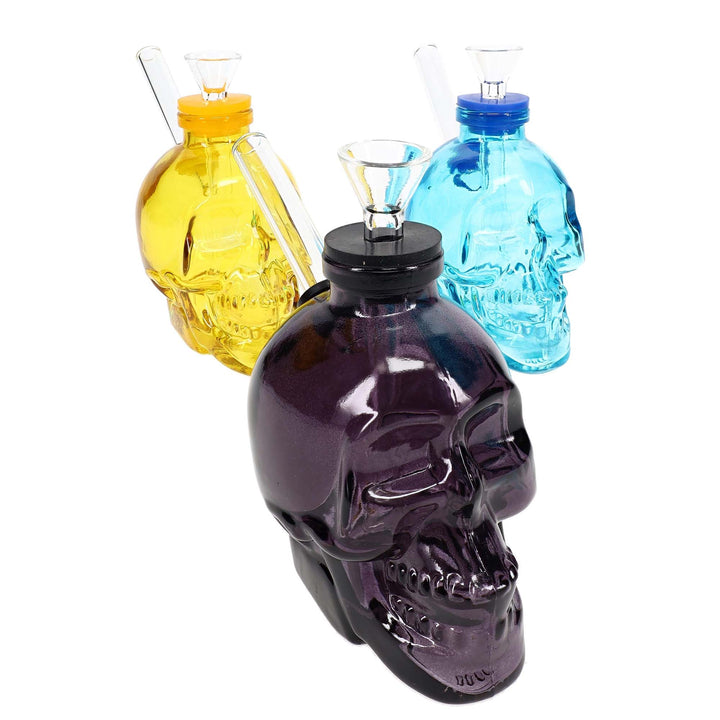 Small Glass Skull Water Bong - PILOTDIARY