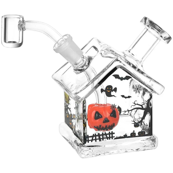 Front view of Small Haunted House Dab Rig