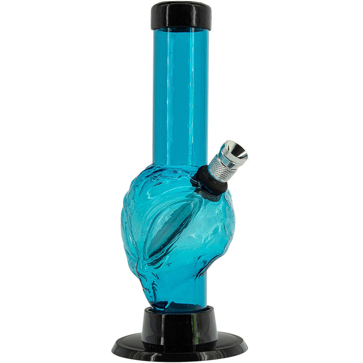 Small Skull Acrylic Bong in Ice Blue