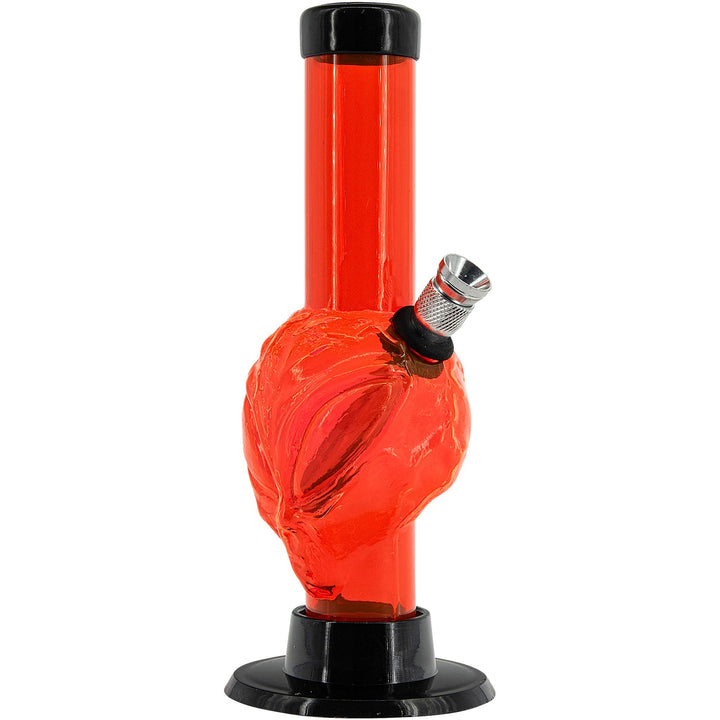 Small Skull Acrylic Bong in Orange
