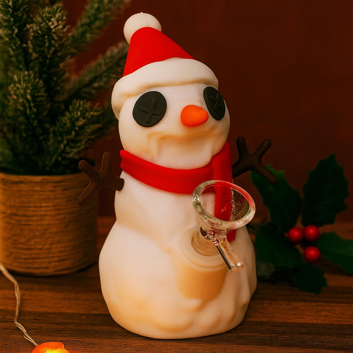 Snappy Snowman Silicone Bong
