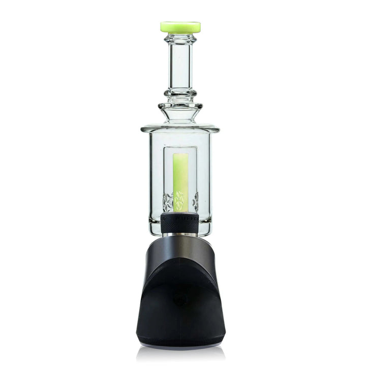 SOL Puffco Peak Glass Attachment in milky green – front view