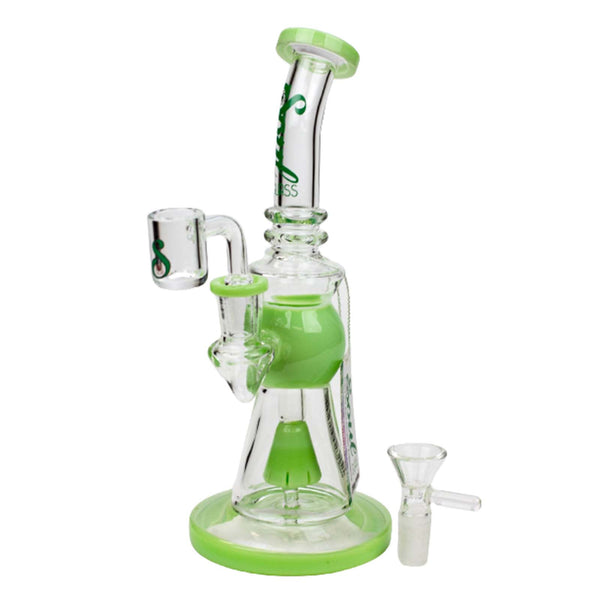 SOUL Glass 2-in-1 Bong and Dab Rig in Green