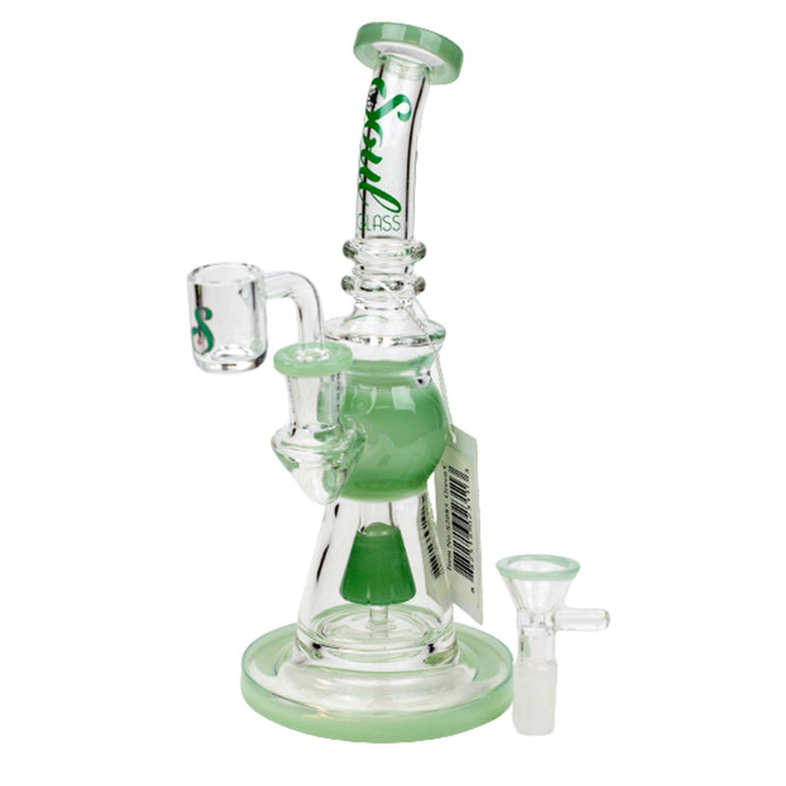 SOUL Glass 2-in-1 Bong and Dab Rig in Jade