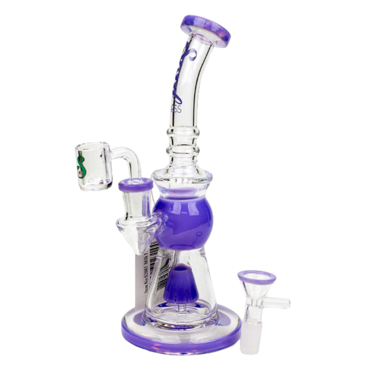 SOUL Glass 2-in-1 Bong and Dab Rig in Purple