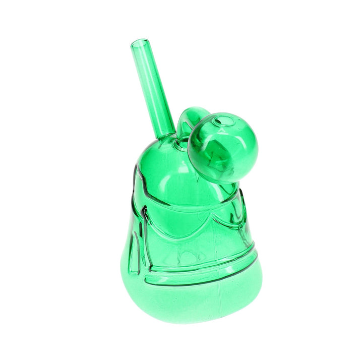 Space Cadet Glass Trooper Oil Burner Pipe in green