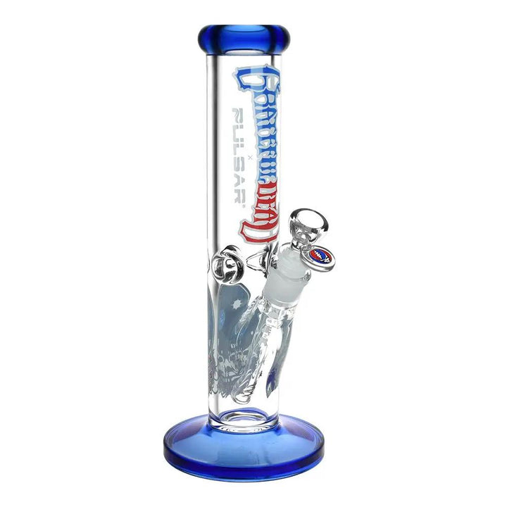 Back view of Space Your Face Straight Tube Water Bong