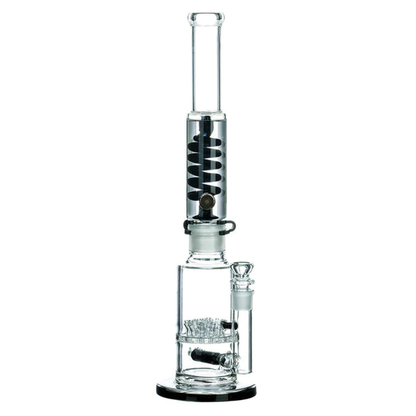 Black Specialty Coiled Glycerin Ice Bong 19 inch