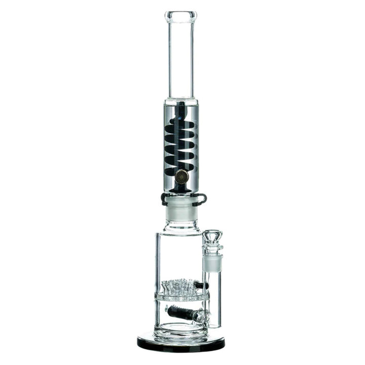 Black Specialty Coiled Glycerin Ice Bong 19 inch