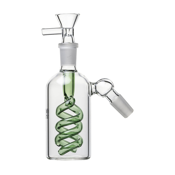 Spiral Perc Ash Catcher in green color