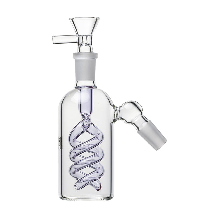 Spiral Perc Ash Catcher in lavender color