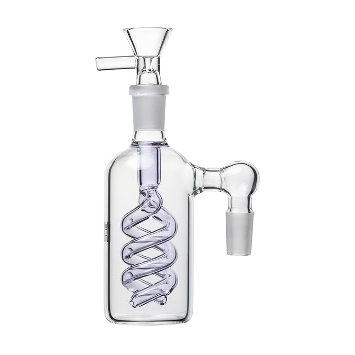 Spiral Perc Ash Catcher 90-degree view